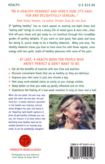 Healthy Hedonist back cover